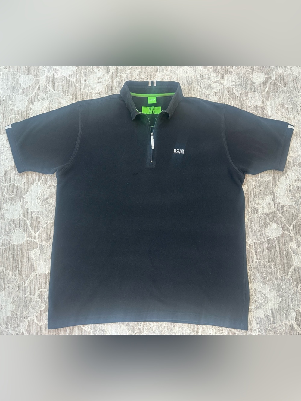 Hugo Boss Black Quarter Zip Polo Shirt (Size XL) - Picture 2 of 7